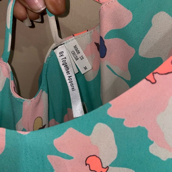 Floral top ( can be worn as dress) would make a perfect cover up for the pool. - Picture 2 of 5